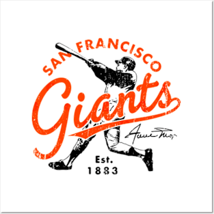 Retro Giants Willie Mays Posters and Art